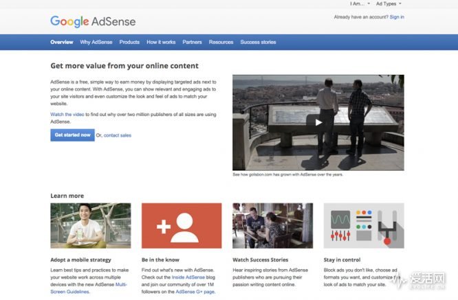 Google-Adsense-Home-Page