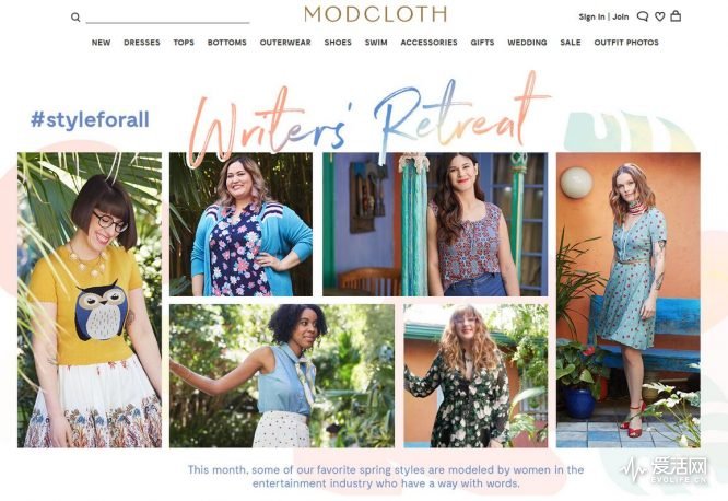 Modcloth Advertisement 收购独立时尚电商 沃尔玛用钱烧出一个正面战场 | 爱活网 Evolife.cn